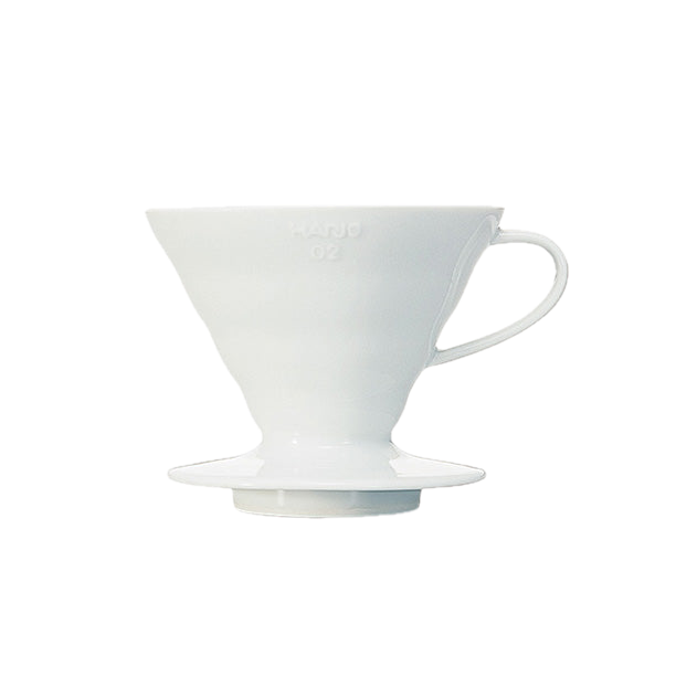 Hario V60 Ceramic Coffee Dripper (White 02 VDCR-02W)