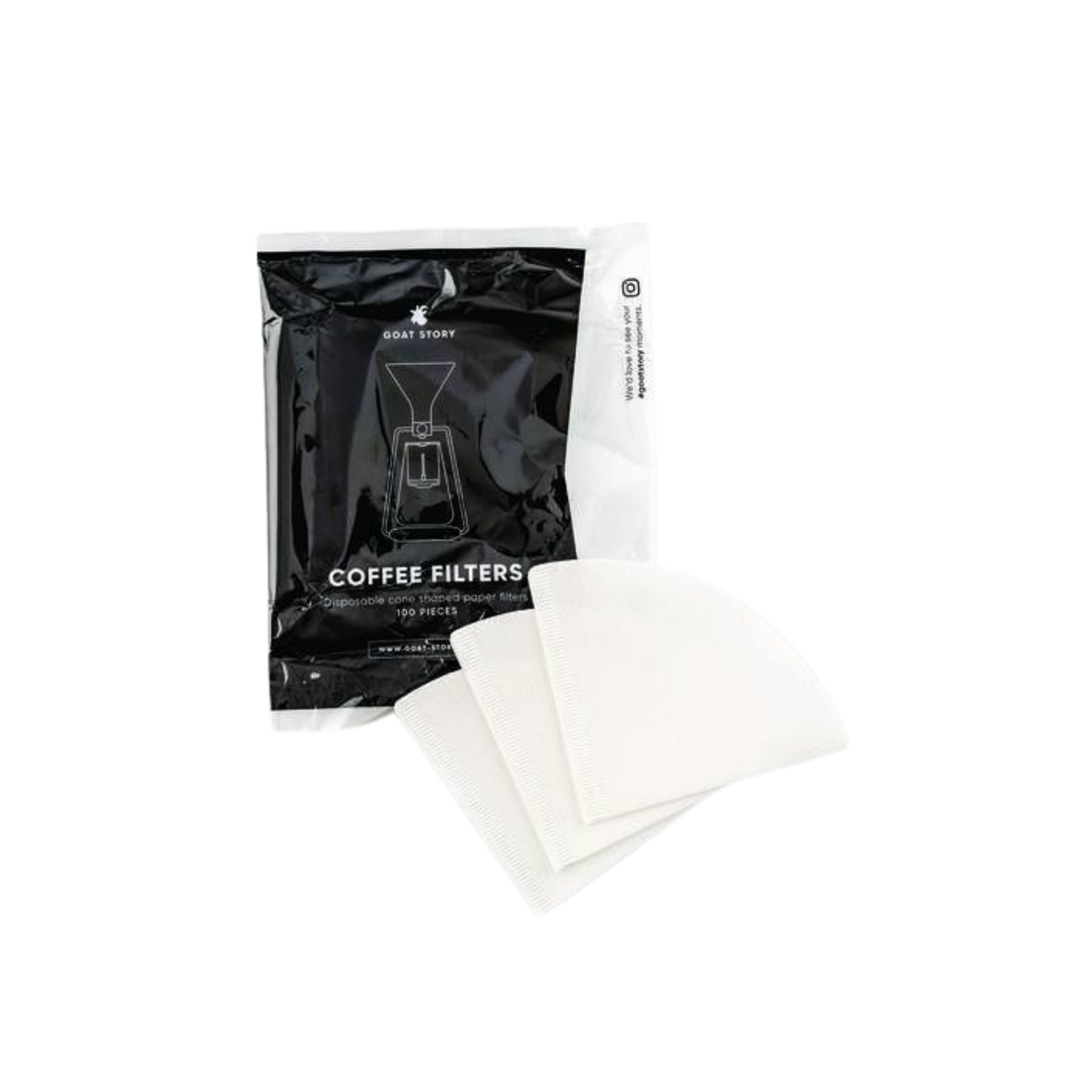 GOAT STORY Cone Paper Filters (Pack of 100)