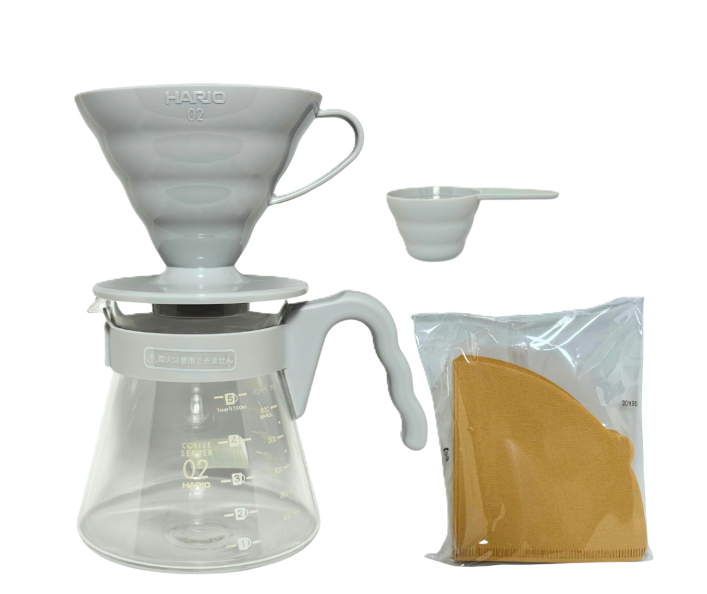 Hario V60 Coffee Server 02 Set (VCSD-02-PGR)