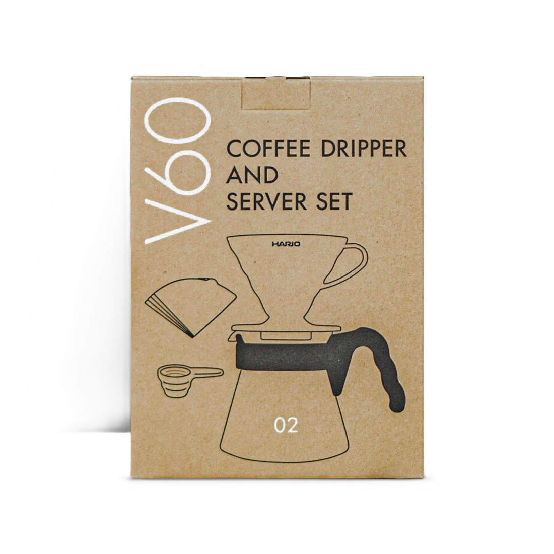 Hario V60 Coffee Server 02 Set (VCSD-02-PGR)