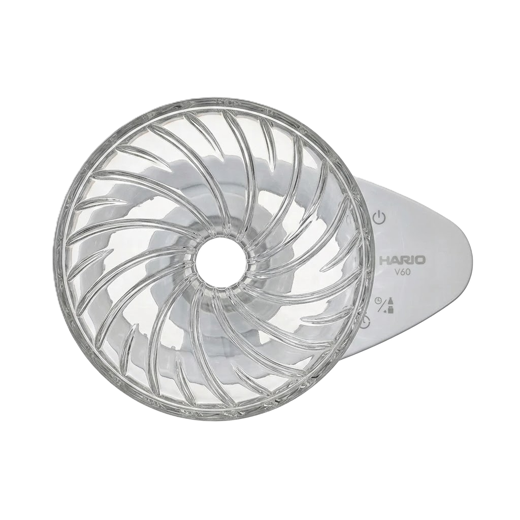 Hario V60 Glass Coffee Dripper White 01 (VDGR-01W)