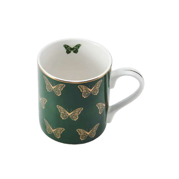 Mikasa Butterflies Straight-Sided Porcelain Mug (280ml)