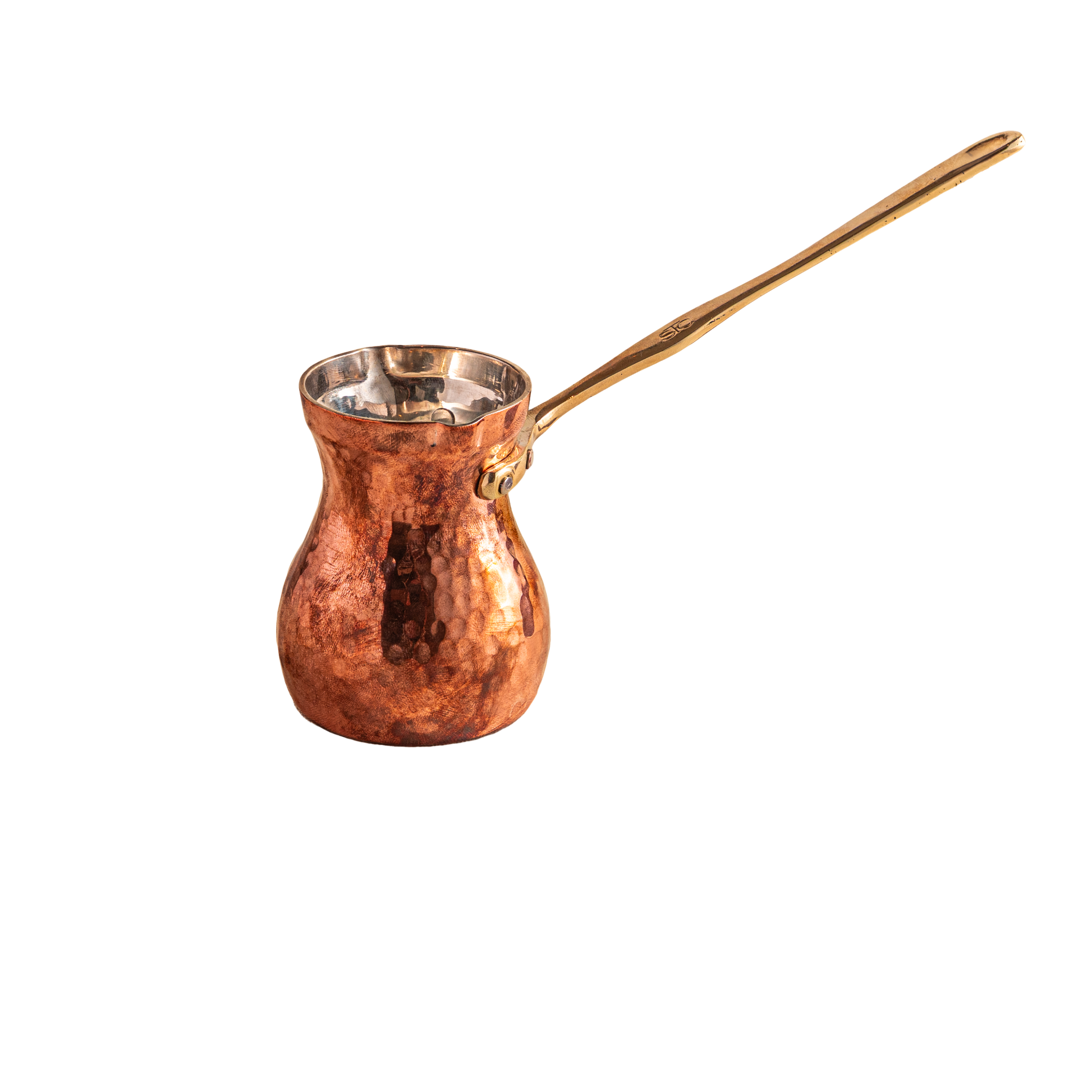 ركوة قهوة لفنجانين - 240 مل (نحاسي)