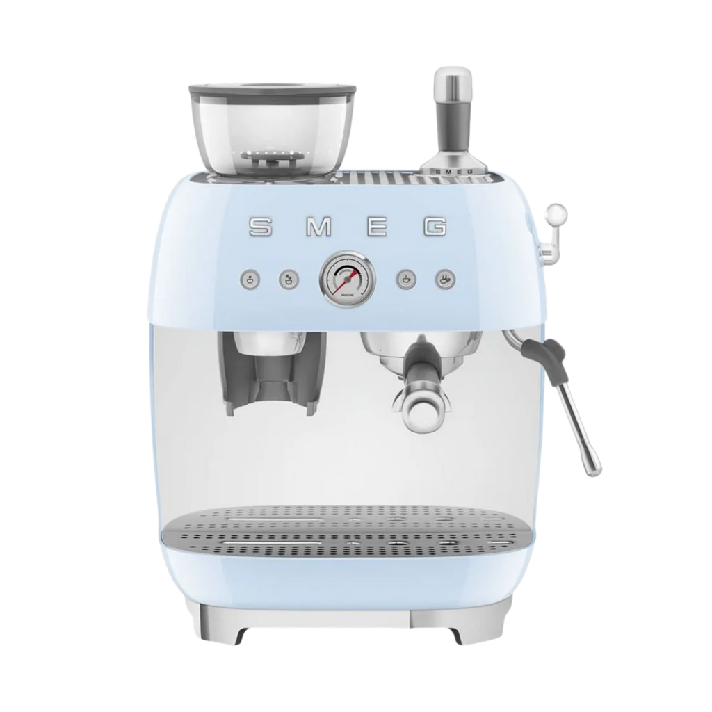 Smeg Manual Espresso Coffee Machine With Grinder 50's Style Aesthetic
