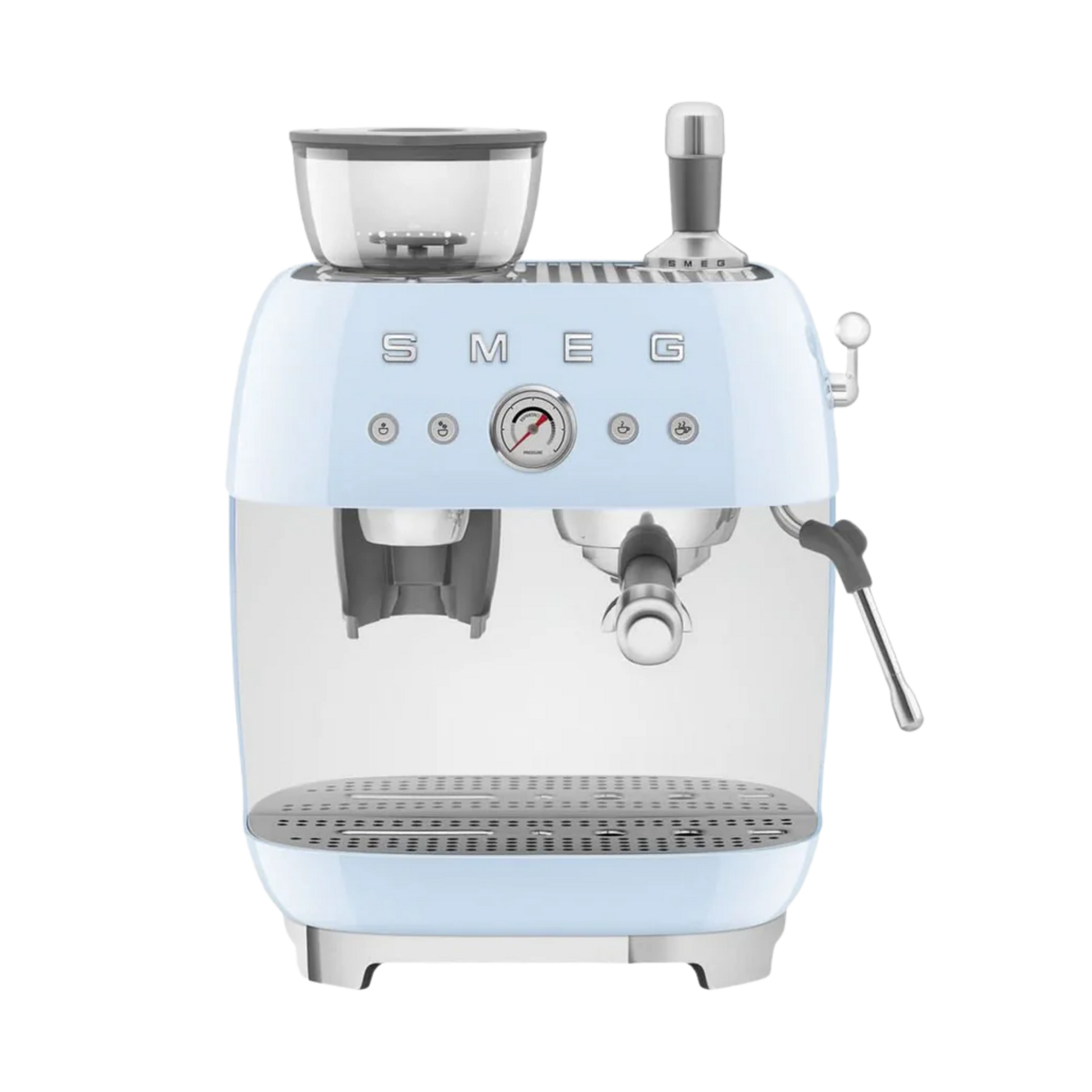 Smeg Manual Espresso Coffee Machine With Grinder 50's Style Aesthetic