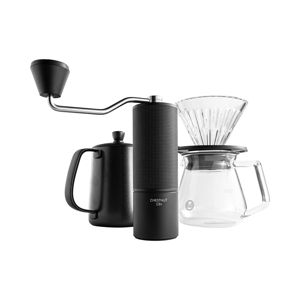Grendet Set Timemore Black Hand grinder set Fish 03 – Al Ameed Experience