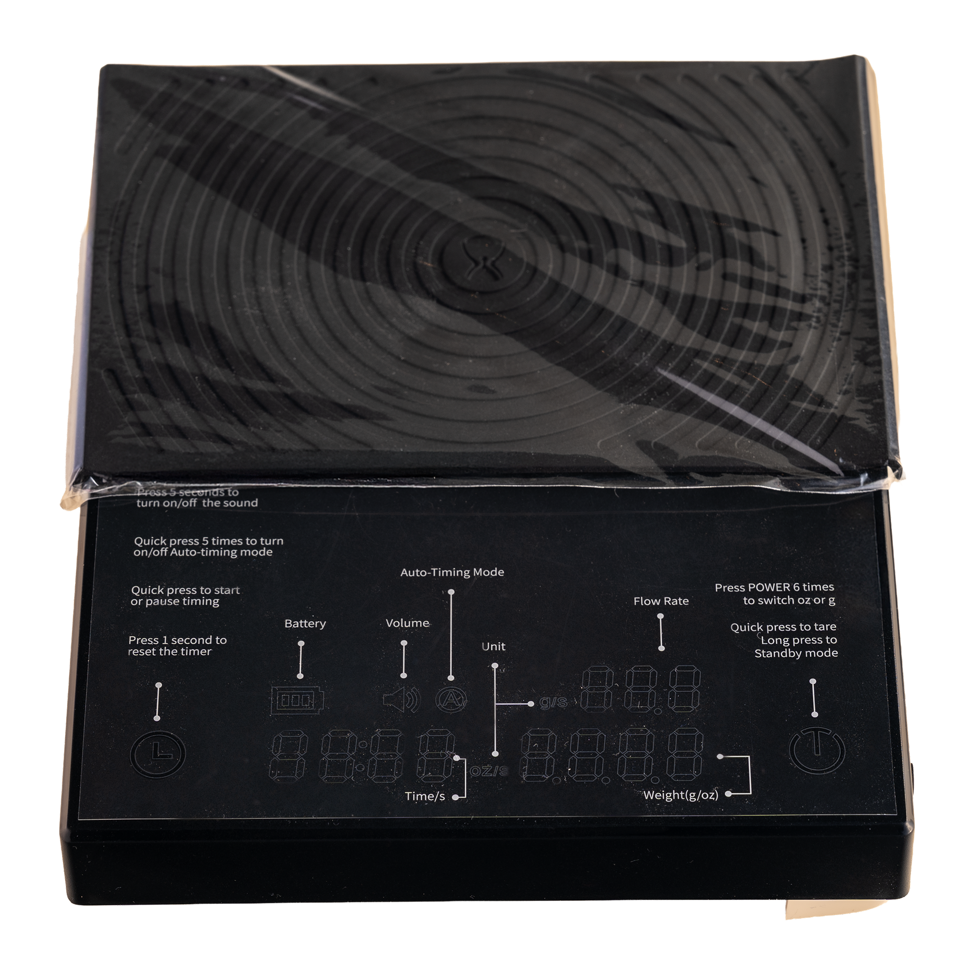 تايممور بيسك 2.0 ميزان إسبرسو إلكتروني مع مؤقّت (أسود)