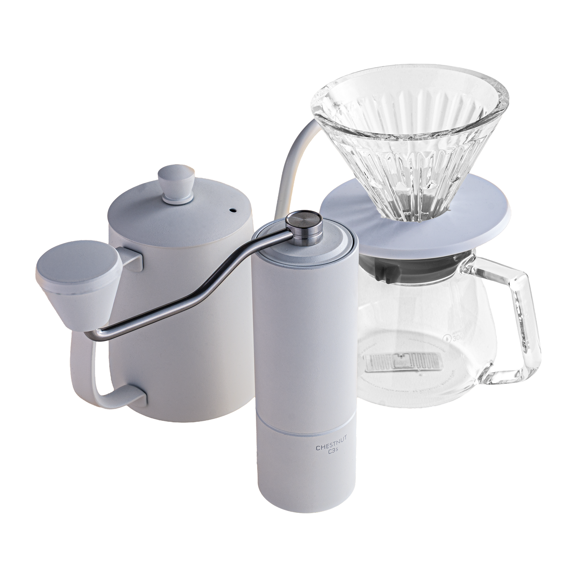 تايم مور طقم مطحنة يدوية أبيض فيش03