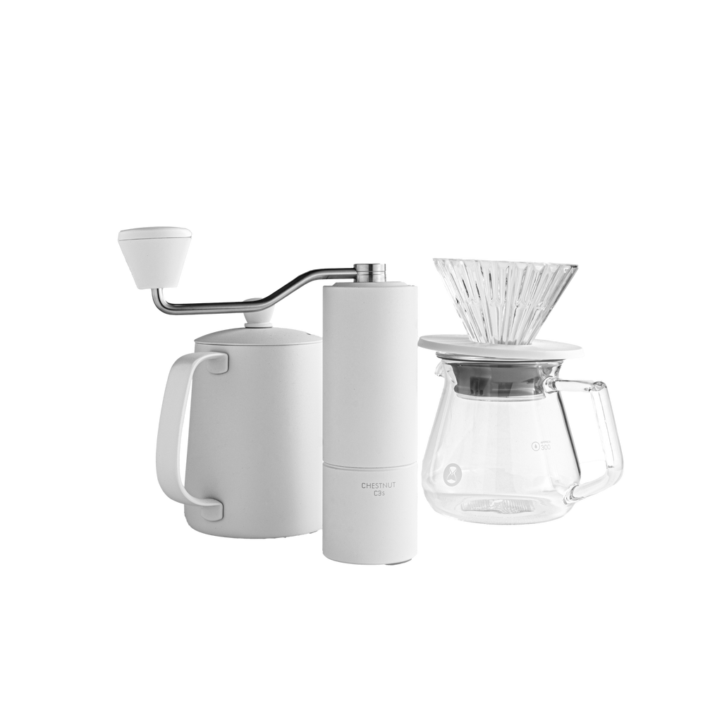 تايم مور طقم مطحنة يدوية أبيض فيش03