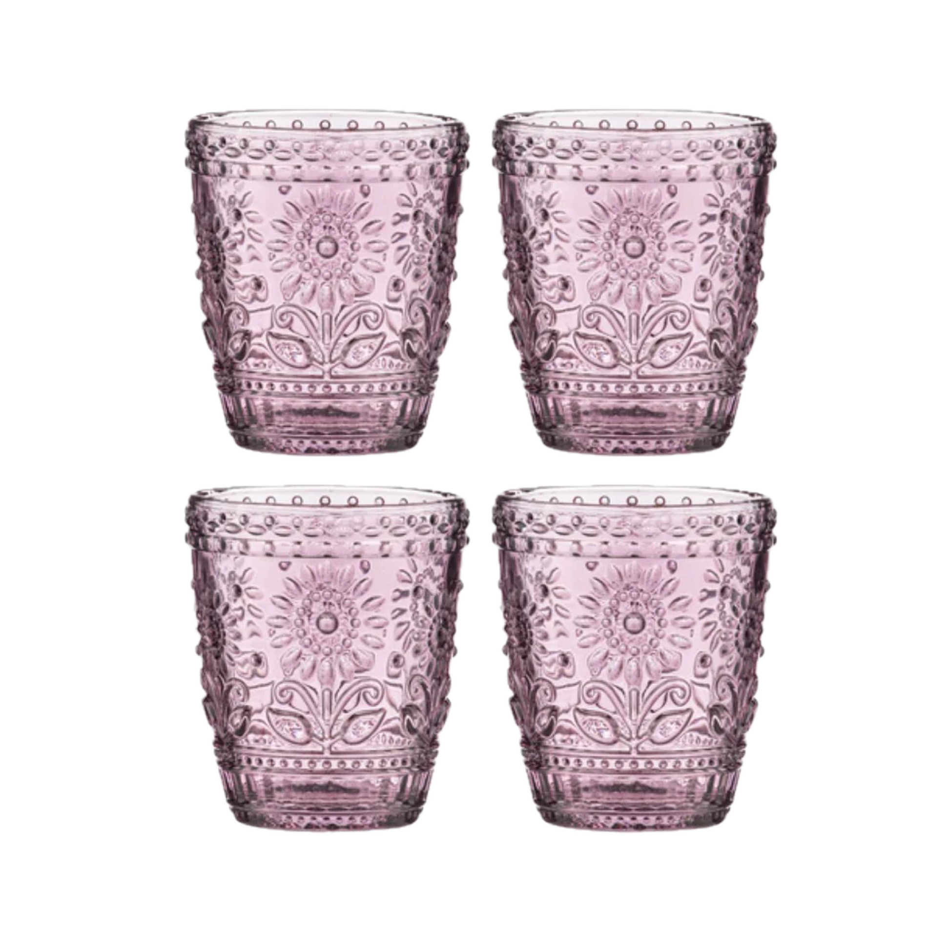 Sunflower Glass Tumblers (Set of 4)