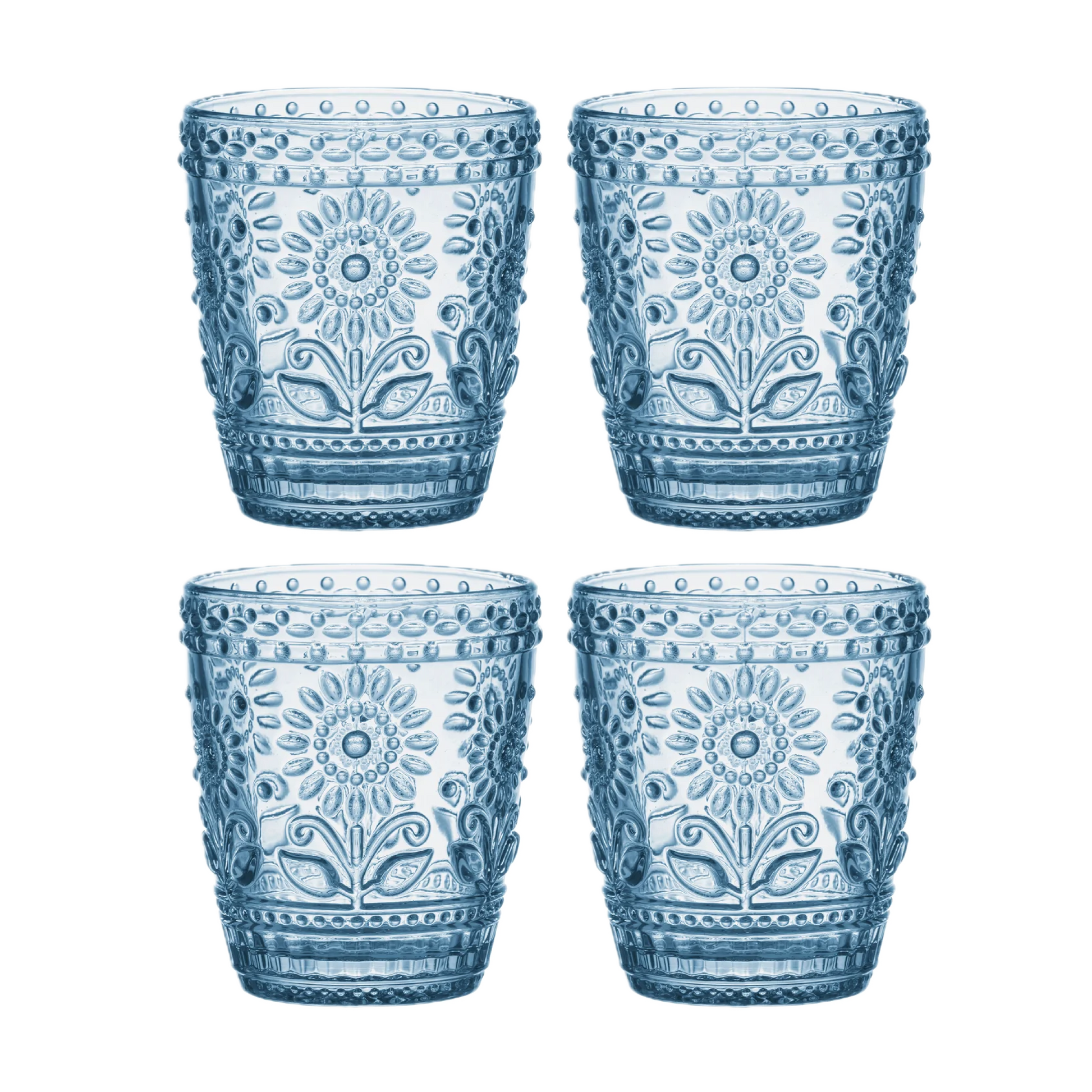 Sunflower Glass Tumblers (Set of 4)