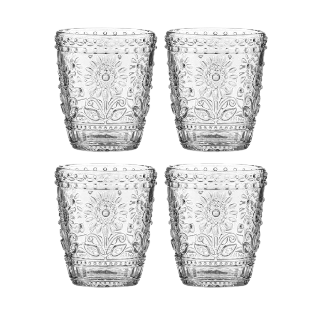 Sunflower Glass Tumblers (Set of 4)