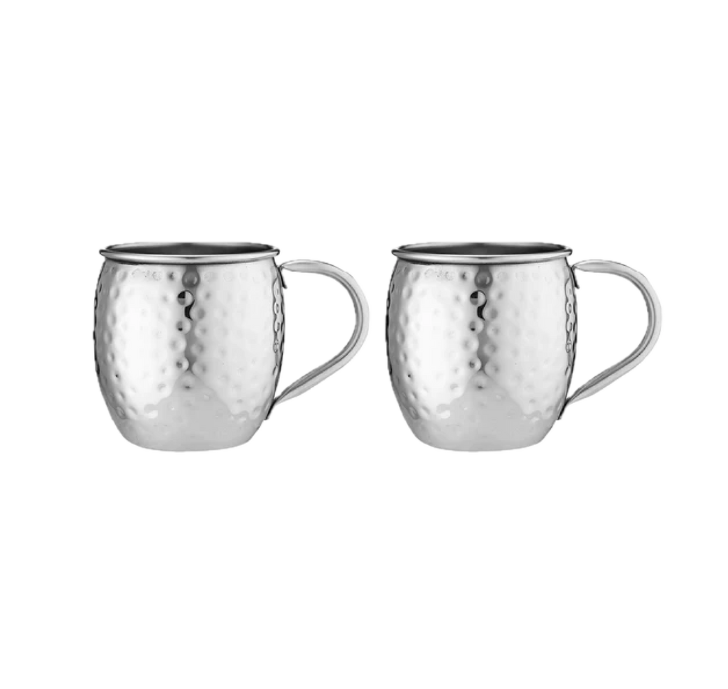 TEMPA Spencer Hammered Handled Mugs (Set of 2)
