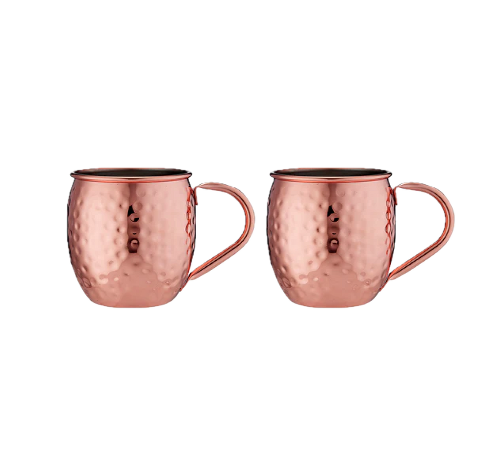 TEMPA Spencer Hammered Handled Mugs (Set of 2)
