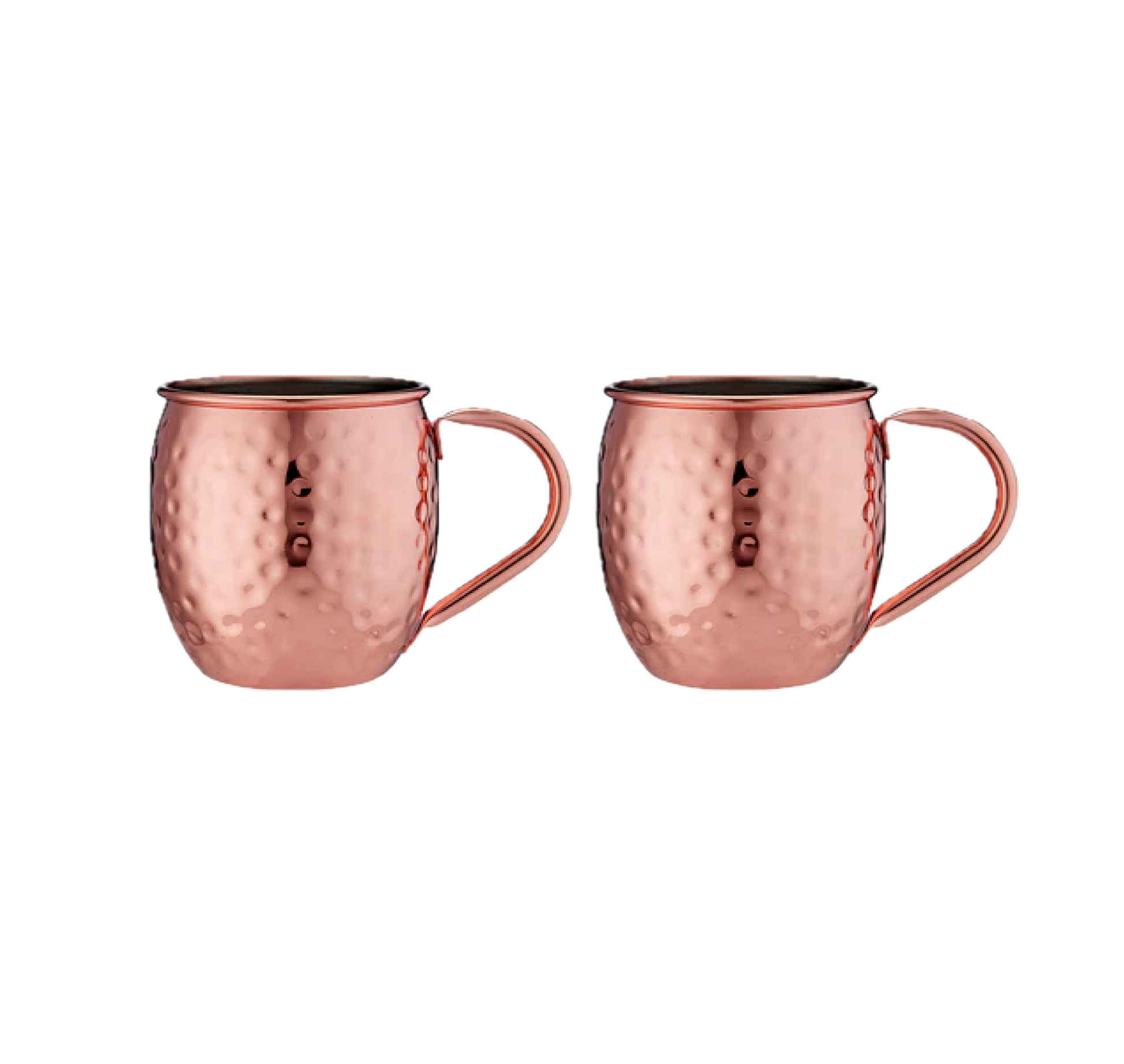 TEMPA Spencer Hammered Handled Mugs (Set of 2)