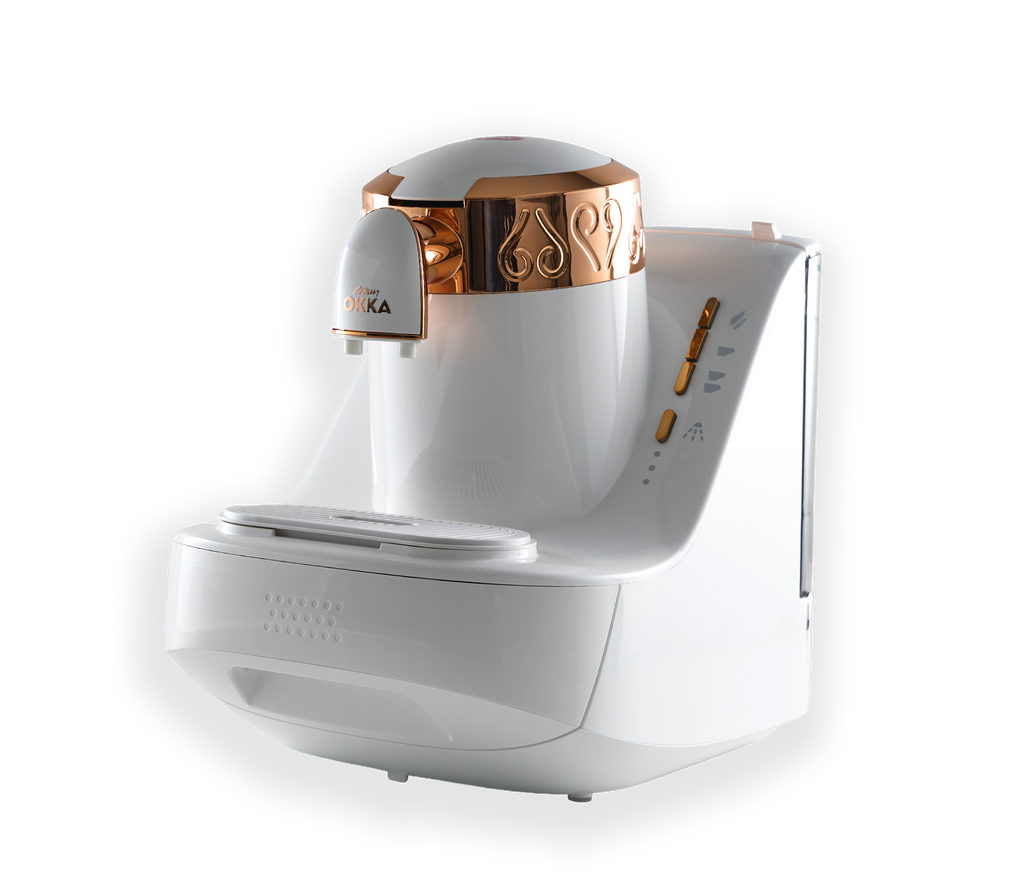 Okka Turkish Coffee Machine White Gold