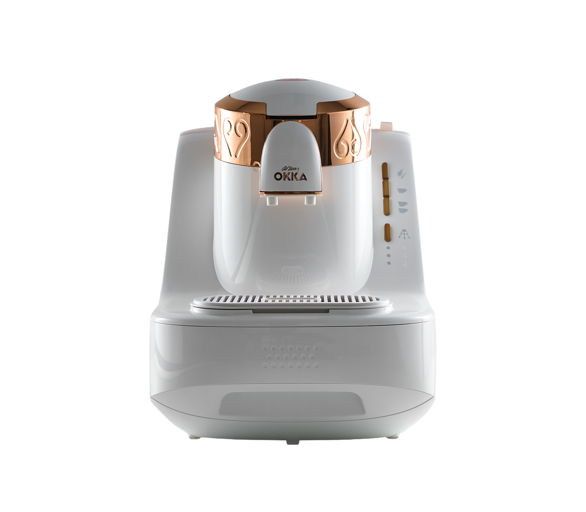 Okka Turkish Coffee Machine White Gold