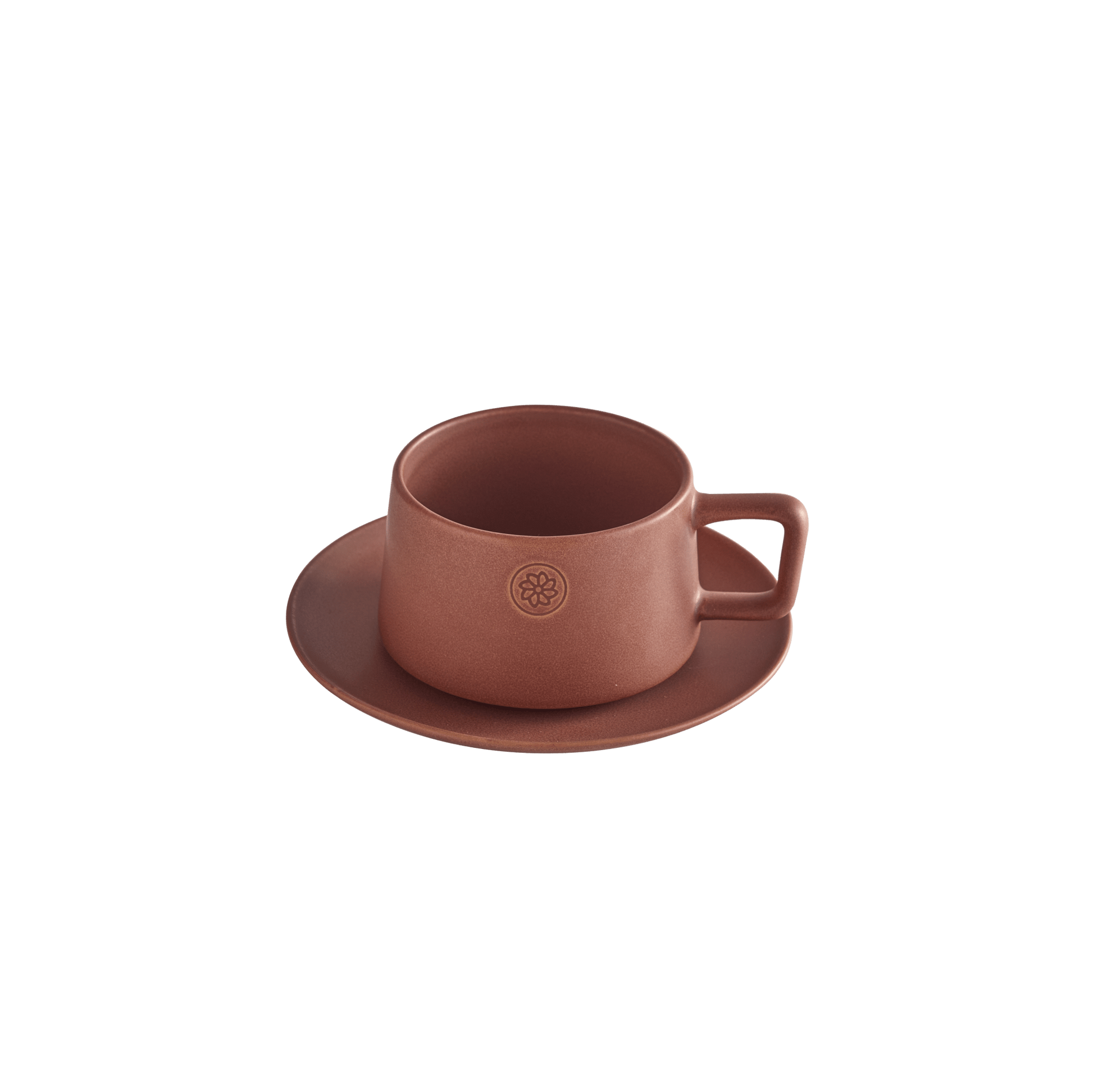 73 by Al Ameed Yasmina Cappuccino Cup, double-walled glass with Jasmine icon, perfect for cappuccinos